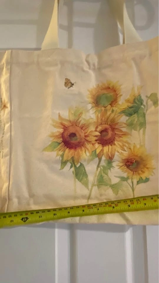🌻 Sunflower Canvas Tote Bag 🌻 - photo 4