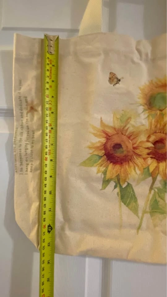 🌻 Sunflower Canvas Tote Bag 🌻 - photo 5