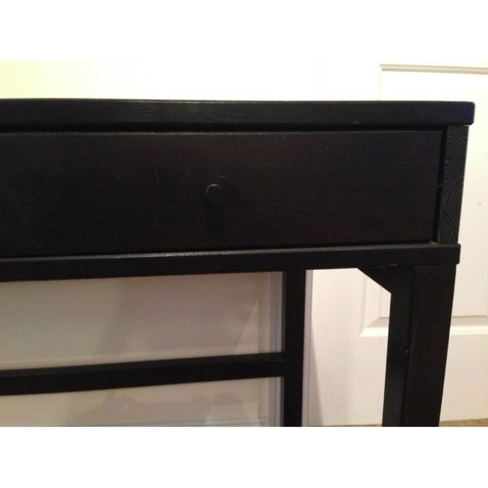 Black Desk with two drawers - photo 2