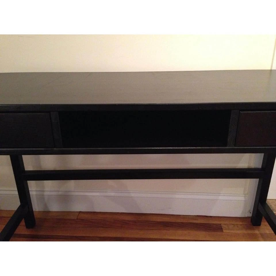 Black Desk with two drawers - photo 3