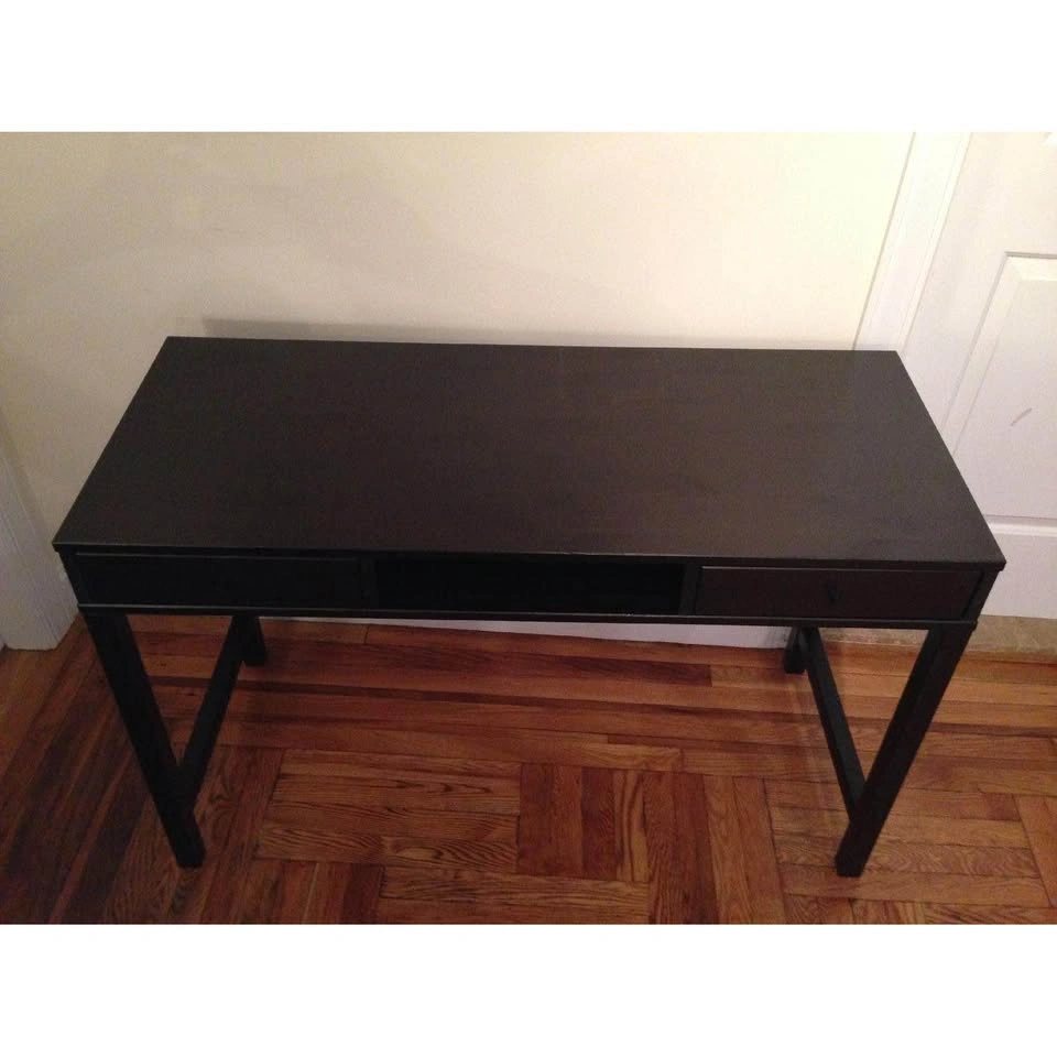 Black Desk with two drawers - photo 4