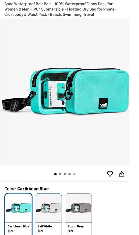 (New) 100% Waterproof Belt Bag