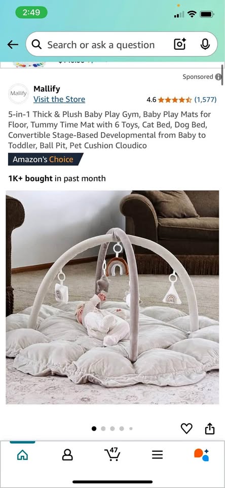 Baby play gym / Mat