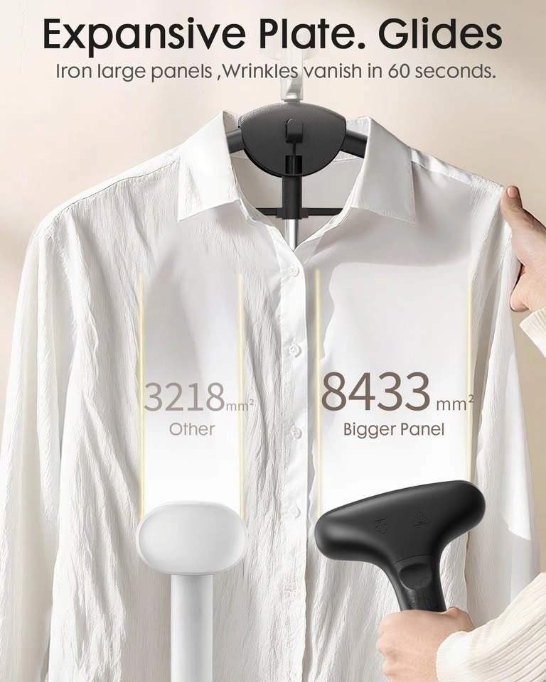 1800W Standing Garment Steamer - XL Tank, 90 Min Run Time - photo 4