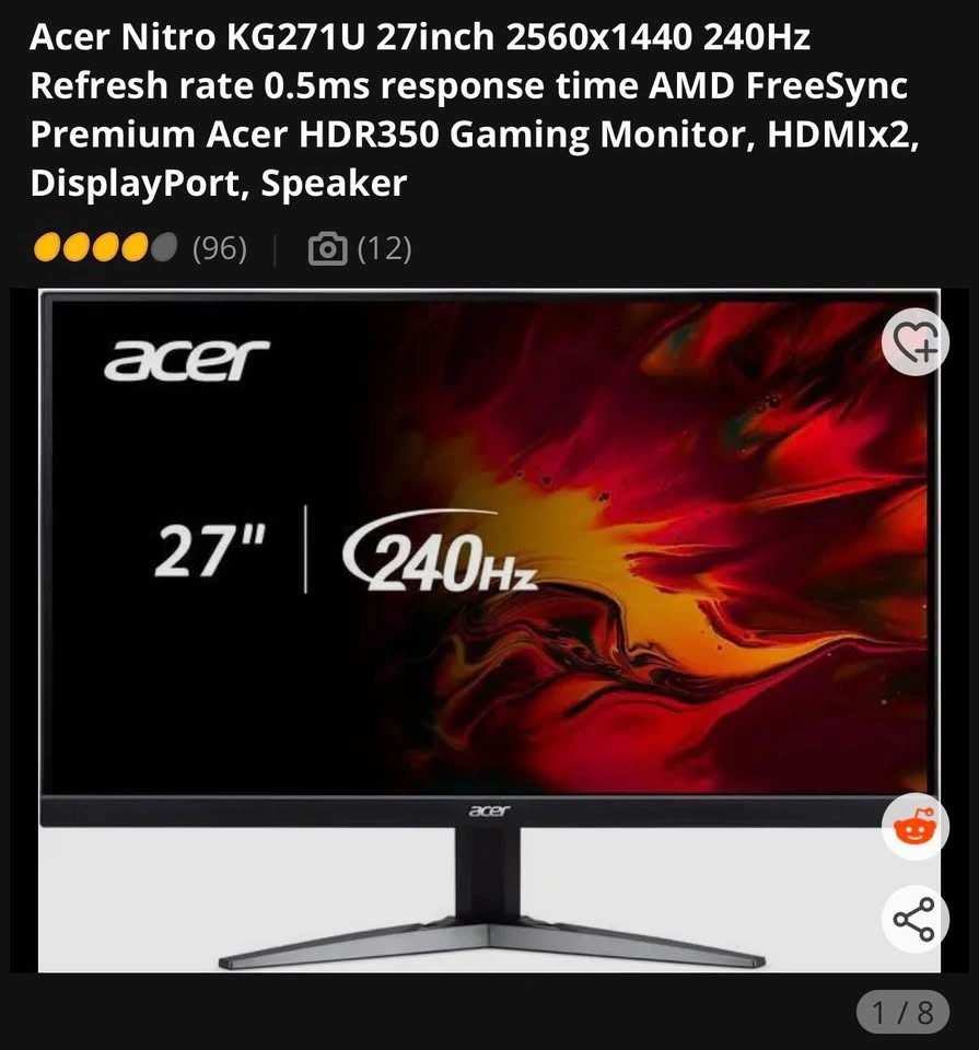 Gaming PC Setup: RTX 4060, 32GB RAM, i5-12400F, 27" 240Hz Monito - photo 5