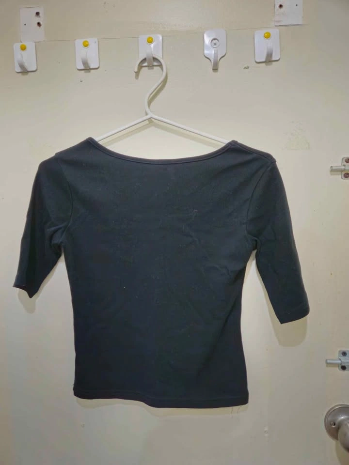 Cropped Square-neck Shirts (short+long sleeve) - photo 2