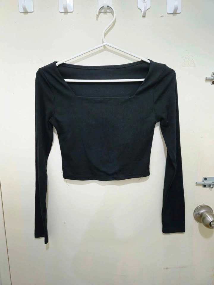 Cropped Square-neck Shirts (short+long sleeve) - photo 3