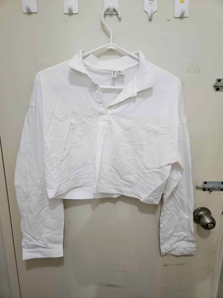 Cropped V-neck (Short+Long-sleeve) - photo 3