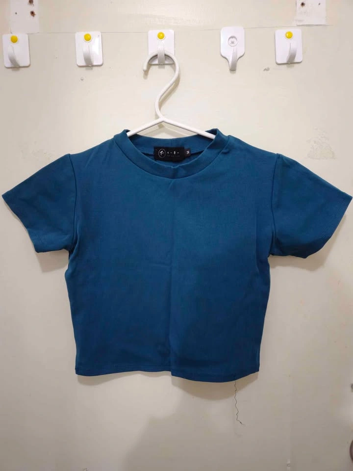 Cropped Crew Neck T-shirts - photo 3