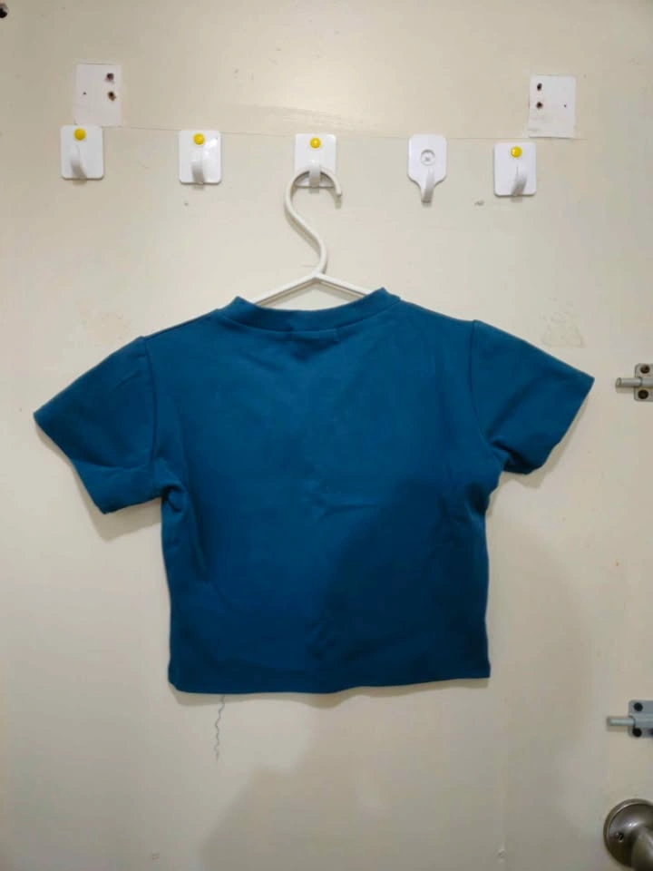 Cropped Crew Neck T-shirts - photo 4
