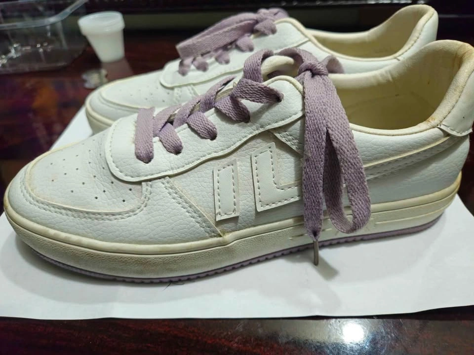 Faux Leather White Sneakers - photo 2