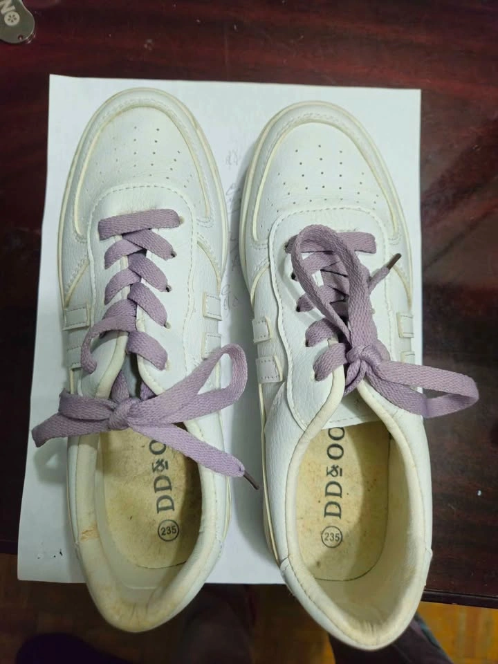 Faux Leather White Sneakers - photo 3