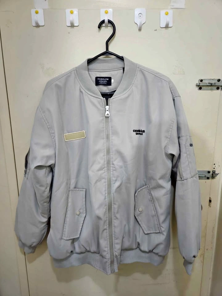 Grey Bomber Jacket
