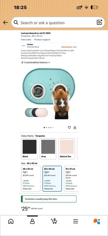 Brand new pet food mats - blue - photo 3