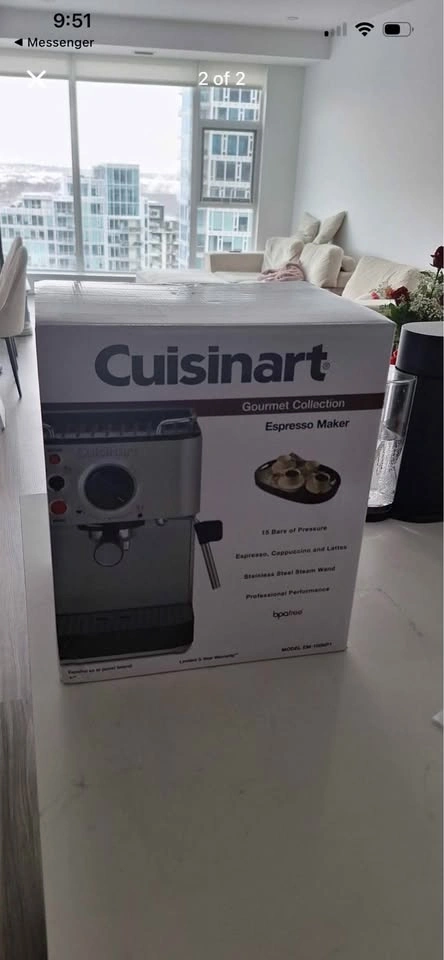 Brand New Cuisinart Espresso Maker EM-100NP1 - photo 2