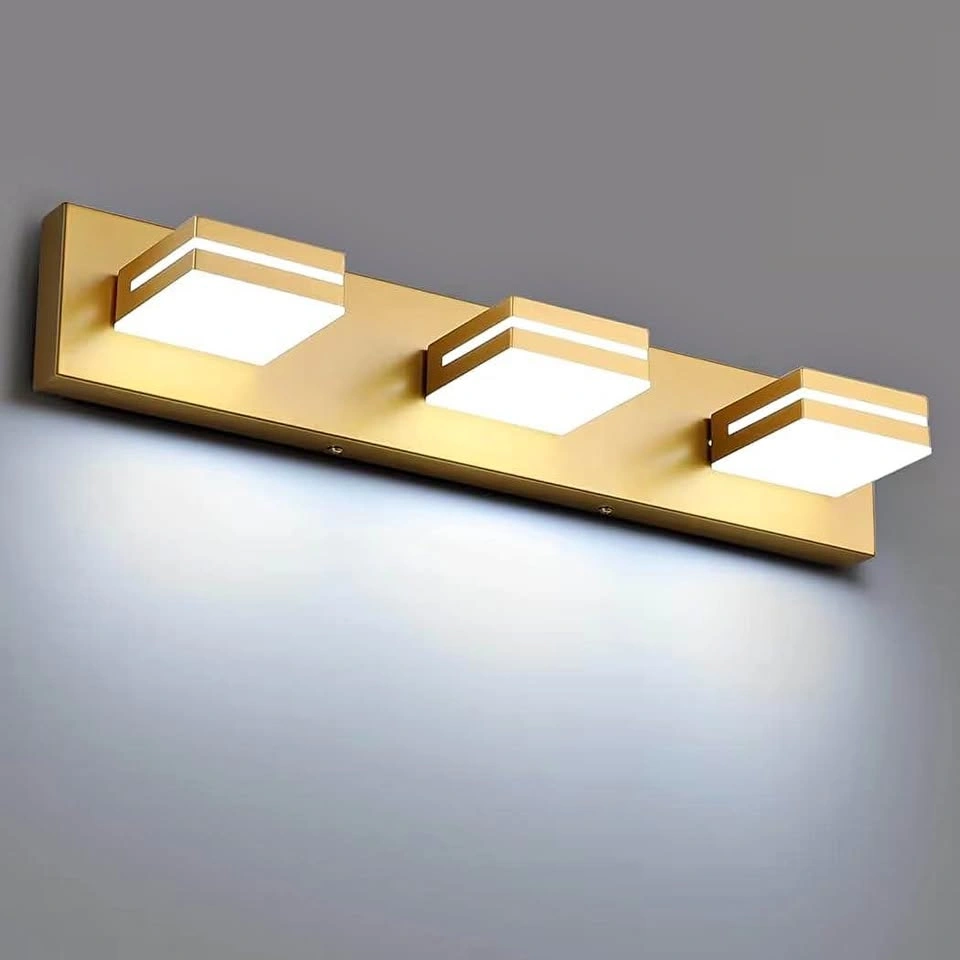 Brand New SINERISE Modern Bathroom Vanity Lights Gold 3-Light LE