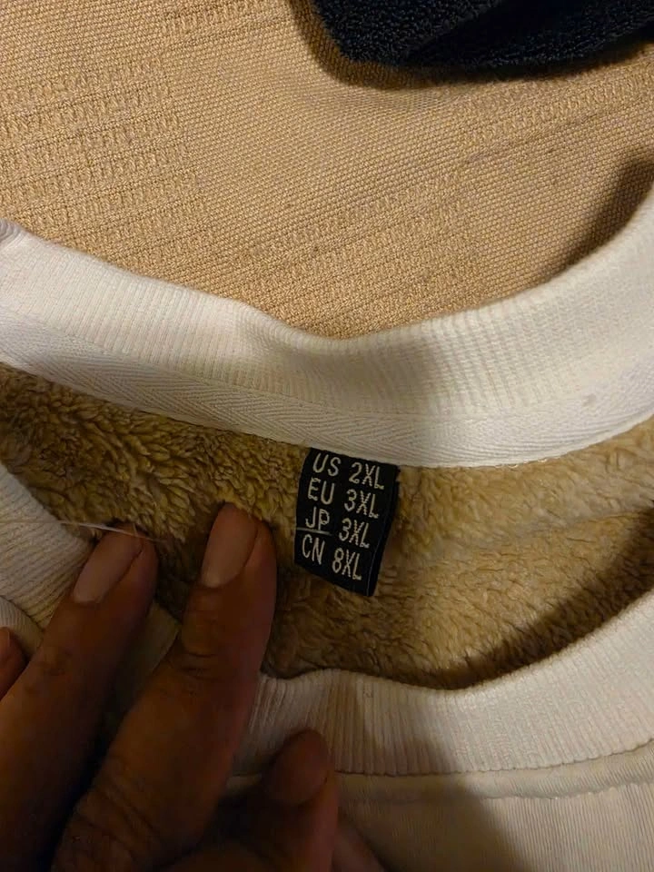 Warm Fleece Lined Crewneck Sweater - XL - photo 3