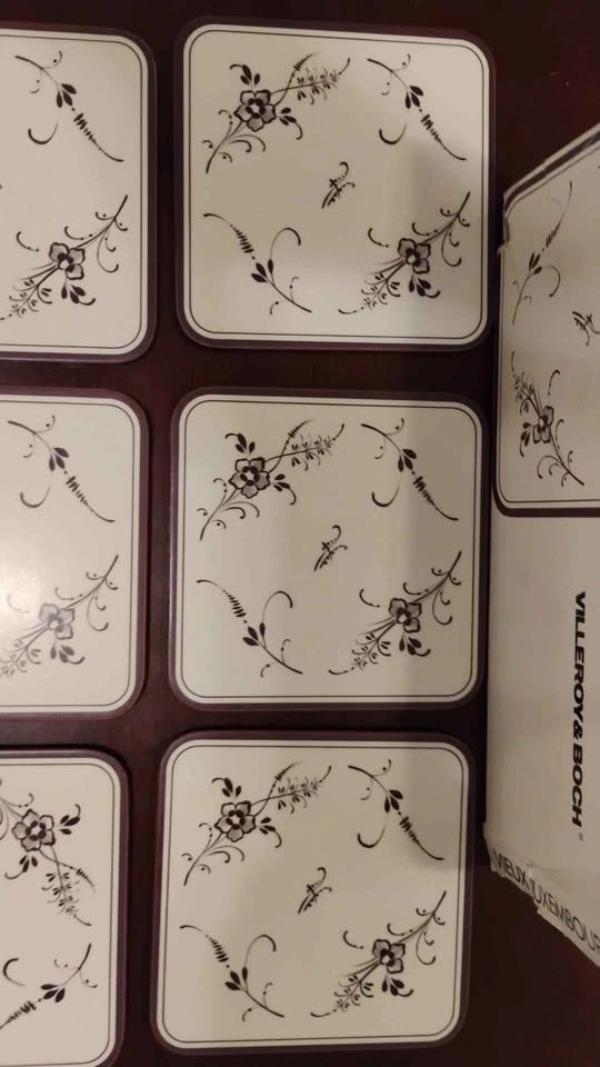 Vintage Villeroy & Boch Coasters Set of 6 Vieux Luxembourg - photo 2