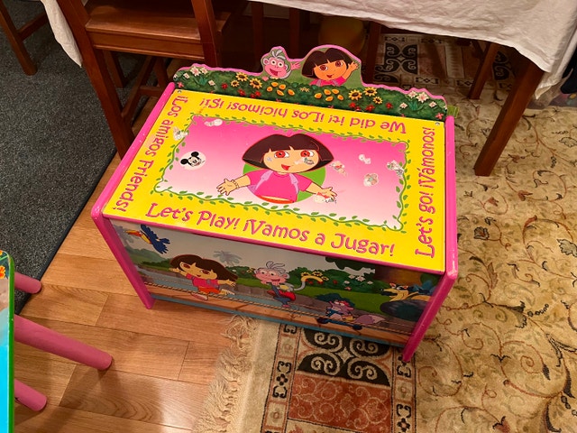 Solid Wood Kid’s Table, Chair and Box Organizer - photo 4