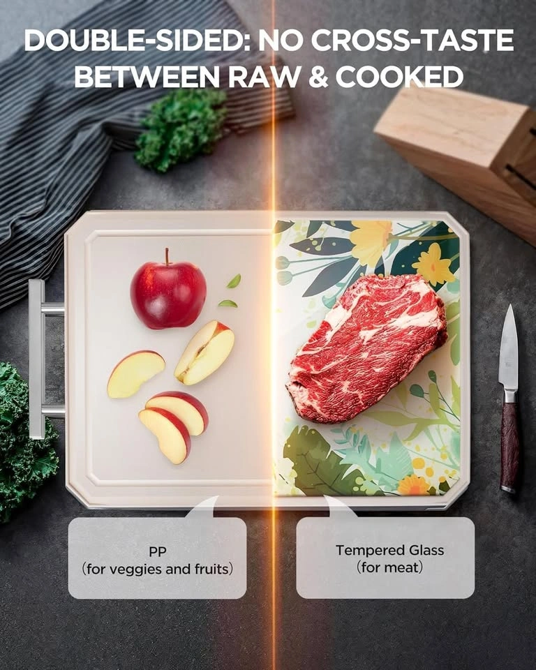 Tempered Glass Cutting Board - Double Sided - photo 4