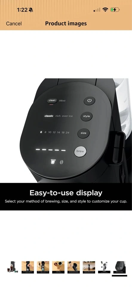 Ninja Pods & Grounds Single-Serve Coffee Maker PB040C - photo 3