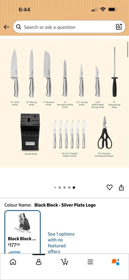 Cuisinart 15-Piece Knife Set with Block - photo 4