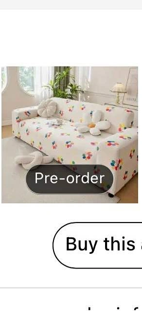 Floral Couch Cover