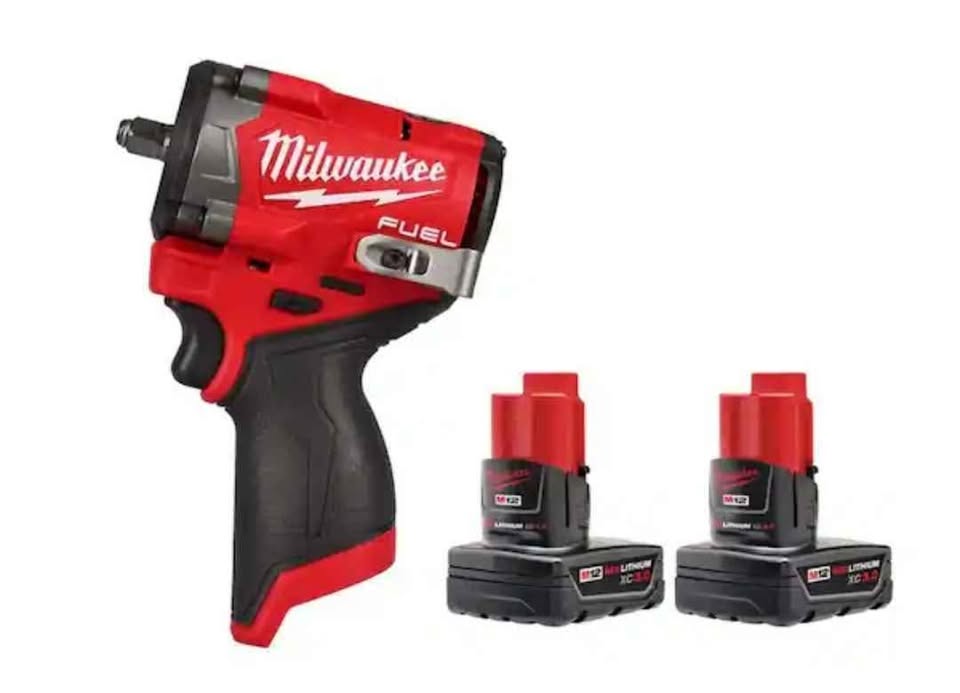 M12 FUEL Stubby Impact Wrench with 2 Batteries - photo 3