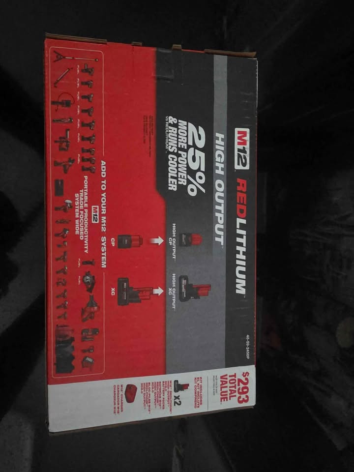 Milwaukee m12 xc 5.0 high output kit. (2 batteries plus charger) - photo 2