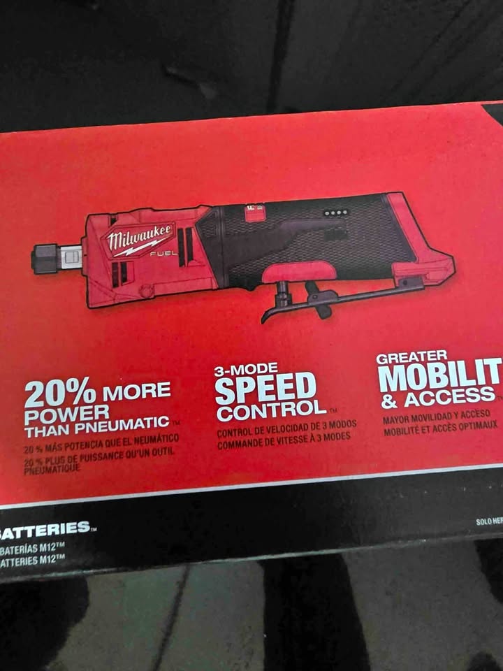 Milwaukee m12 fuel straight Die grinder new