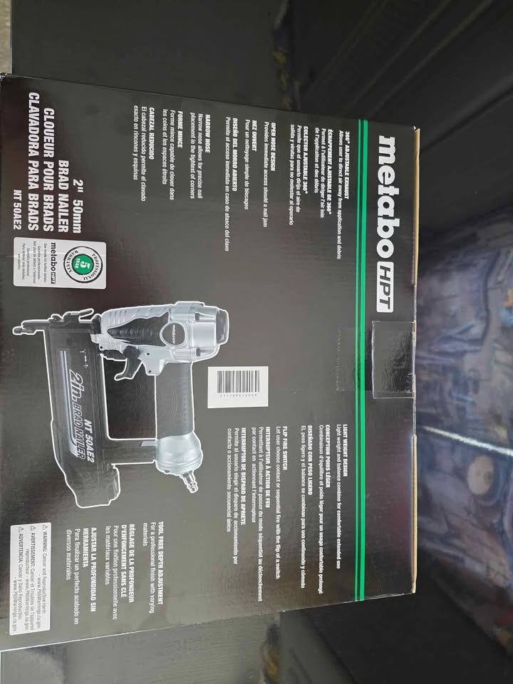 METABO HPT BRAD NAILER. 2" PNEUMATIC - photo 2