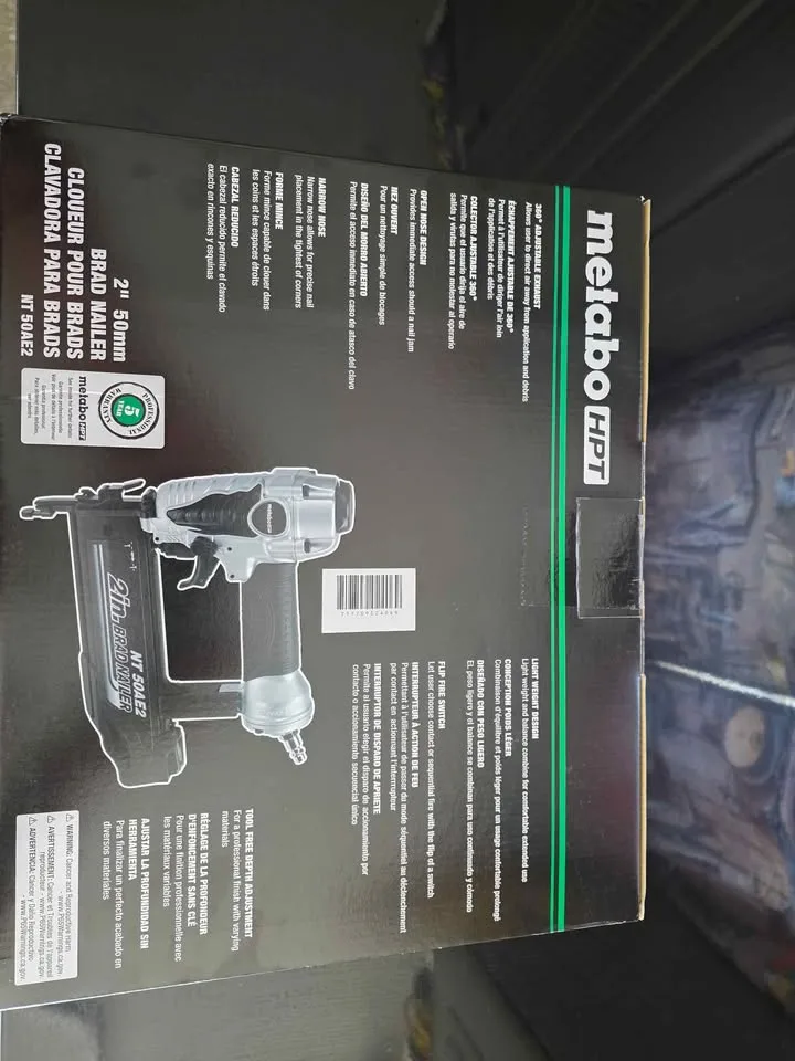 METABO HPT BRAD NAILER. 2" PNEUMATIC image indicator(2)