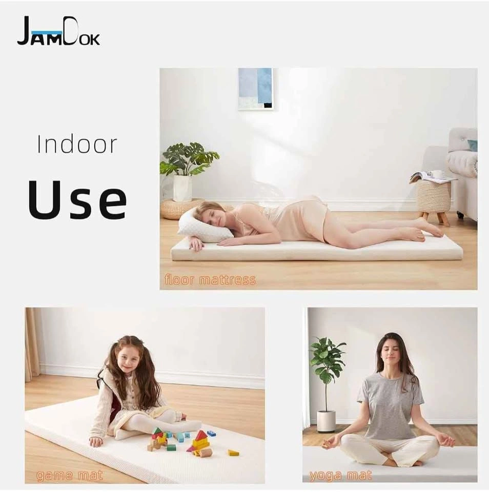 Cot Mattress Topper, Portable Memory Foam Sleep Mat, Roll Up Cam - photo 3