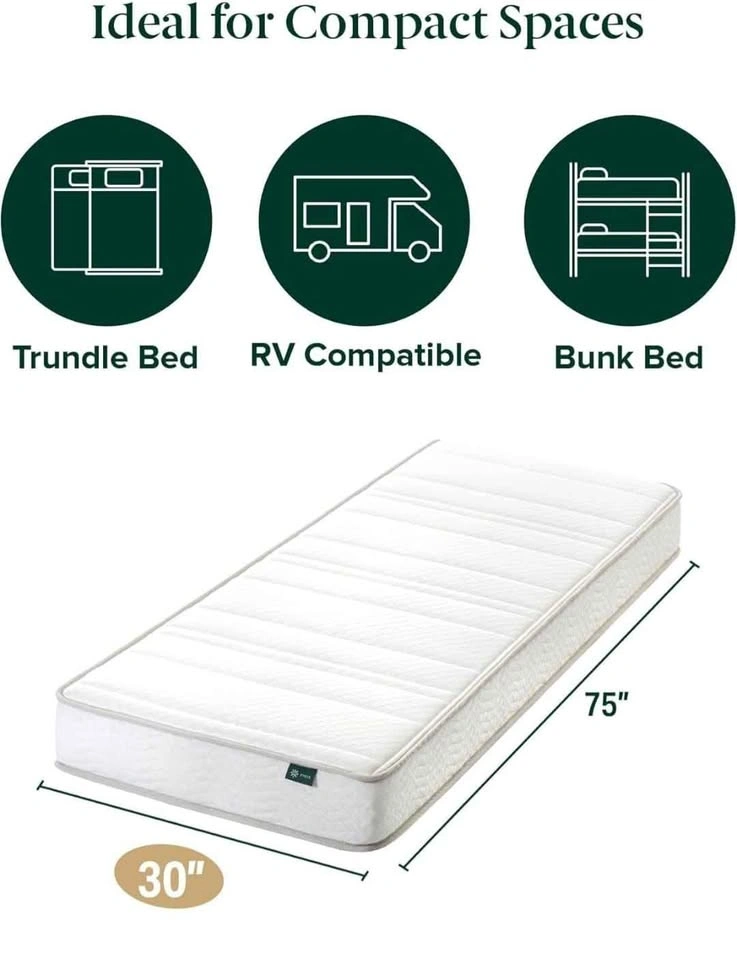 Narrow Twin Mattress - 6 Inch Foam and Spring Hybrid - photo 2