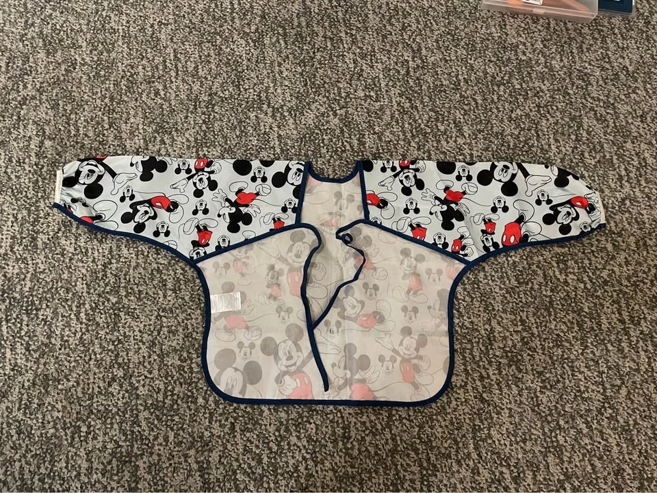 Disney Baby Mickey Mouse Long Sleeve Bib Smock - photo 2