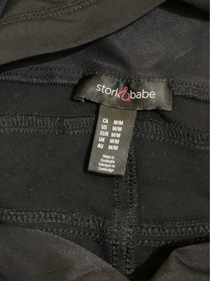 stork & babe Black Maternity Pants M/M - photo 3