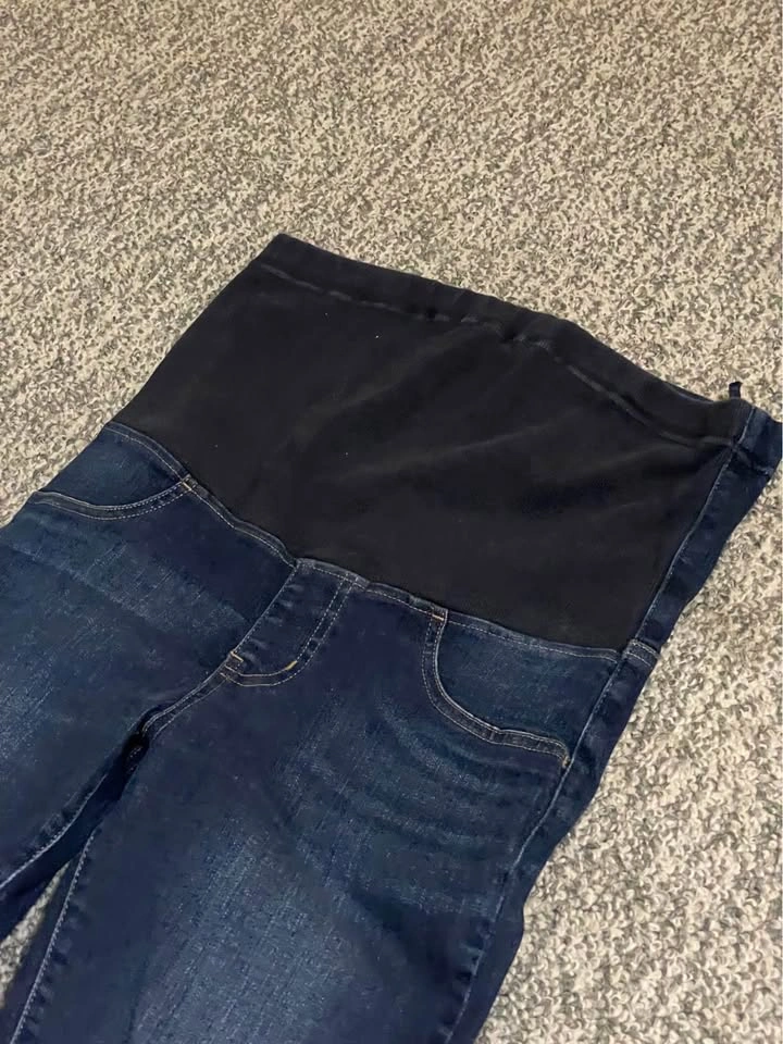 Uniqlo Dark Blue Maternity Jeans - Size S - photo 2