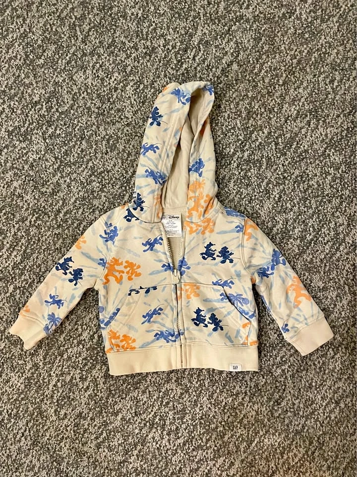 Baby Gap Disney Mickey Mouse Hoodie 12-18M