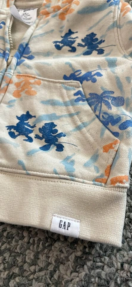 Baby Gap Disney Mickey Mouse Hoodie 12-18M - photo 3