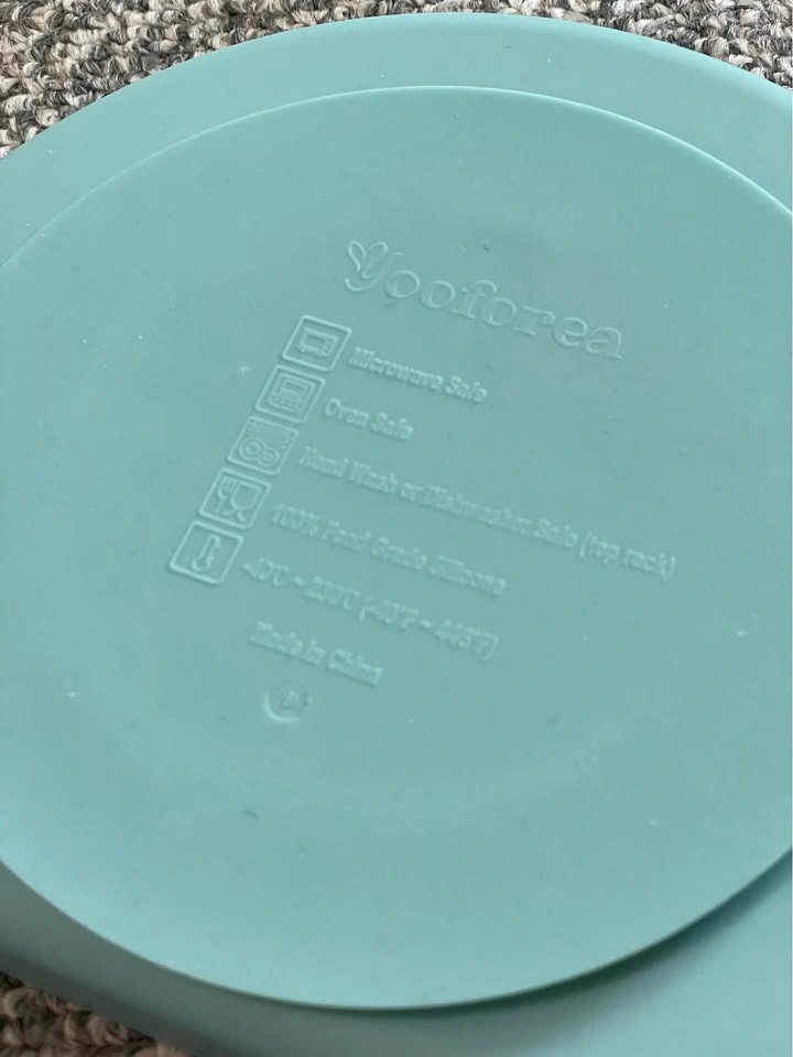 Yooforea Silicone Baby Suction Plate - Teal - photo 2