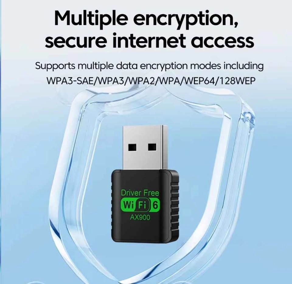 WiFi 6 AX900 Dual Band USB Adapter/ Extender Booster - photo 2