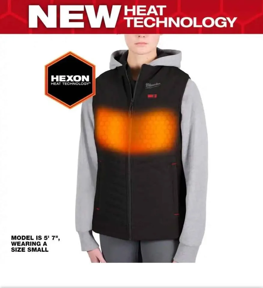Milwaukee Womens medium M12 Cordless Axis grey Heated Vest Kit image indicator(10)