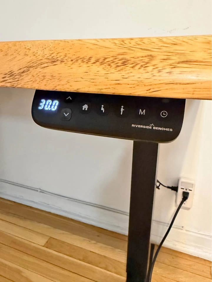 58x28” Gorgeous Live Edge Solid Walnut Standing Desk - photo 2
