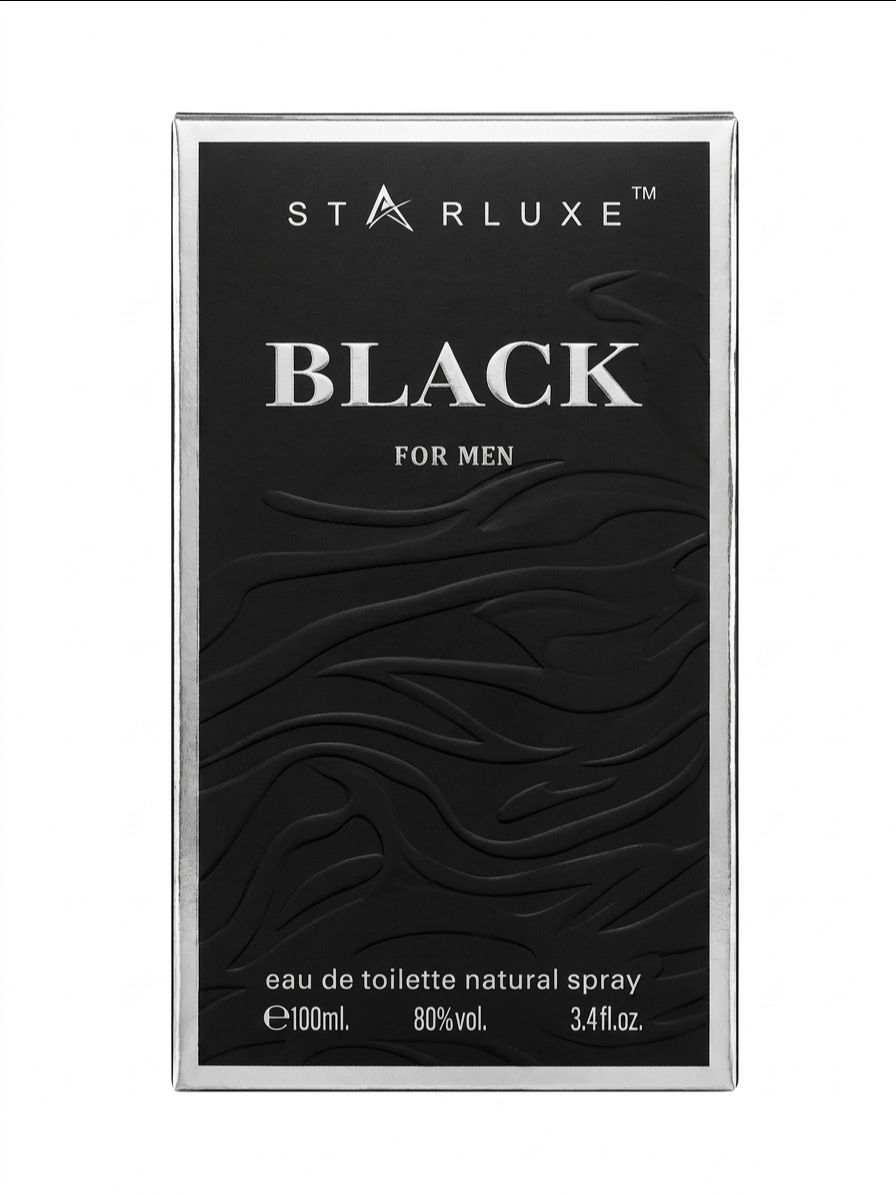 Starluxe Black For Men Cologne 3.4oz NEW