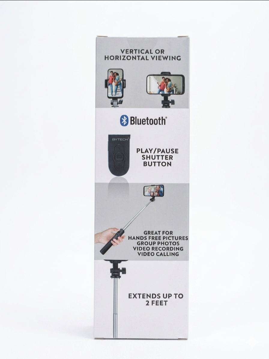 Bytech Extendable Desktop Tripod & Selfie Stick - New