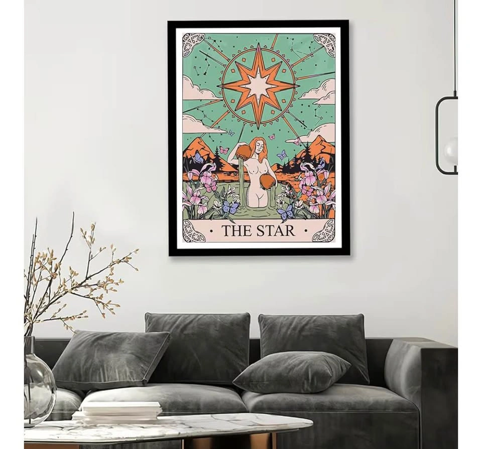 KICHANG Tarot Card Paint by Number Kits - The Star & The Sun - photo 4