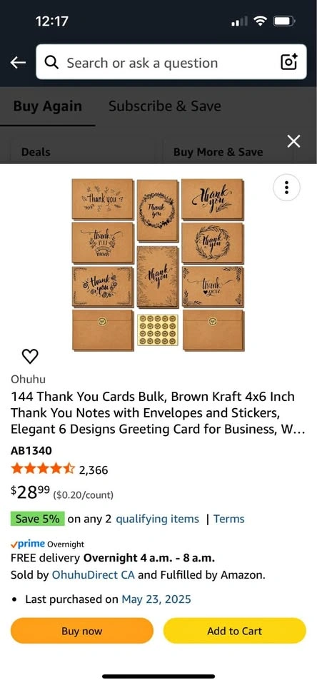 Thank You Cards