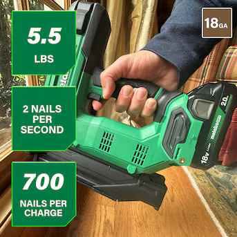 Metabo HPT Cordless Brad Nailer Kit - photo 2