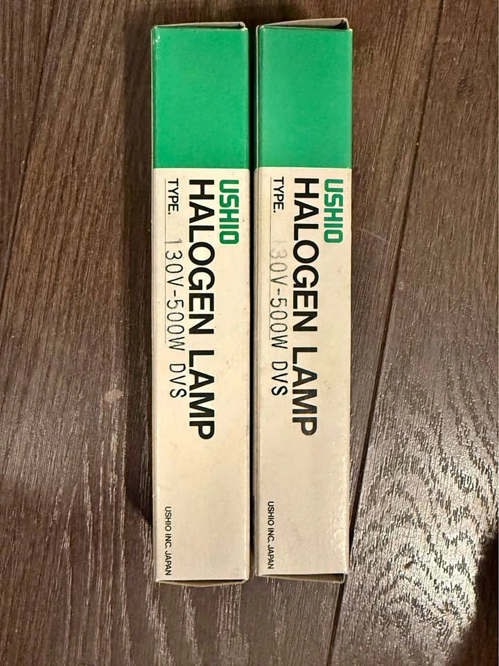 Lot of 2 - USHIO Halogen Lamp 130V-500W DVS