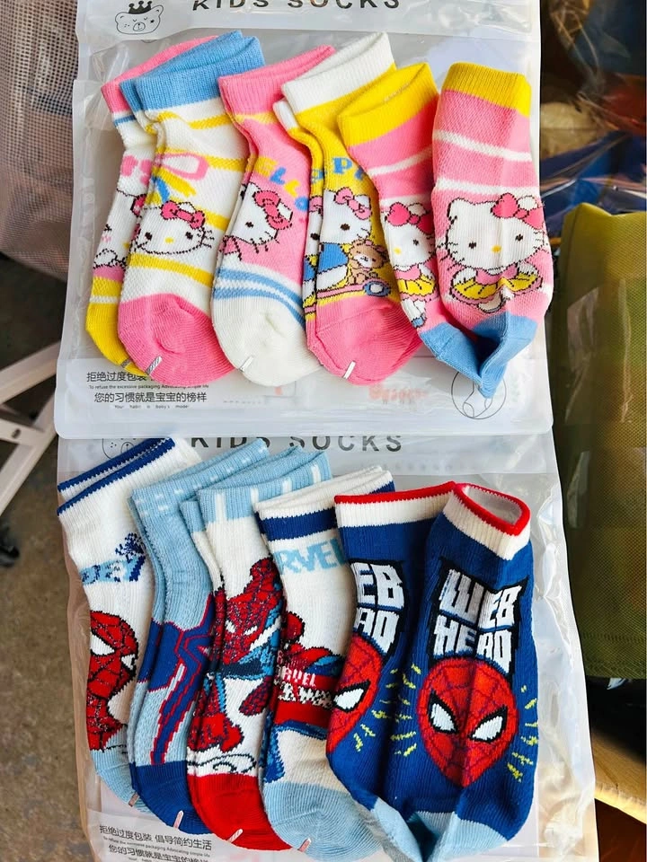 Kids Character Socks – 5 Pairs Pack | 86% Cotton